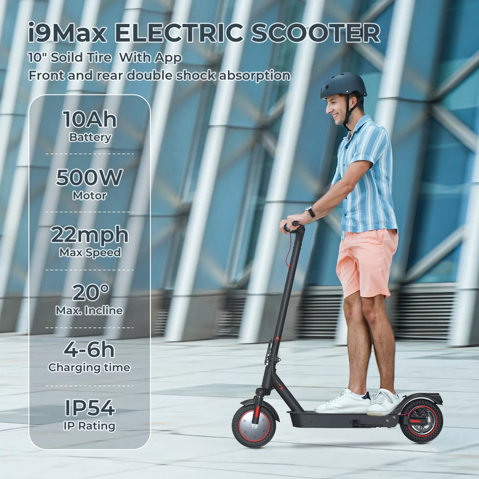 Exclusive i9 Max Motorized Foldable Electric Scooter For Adults