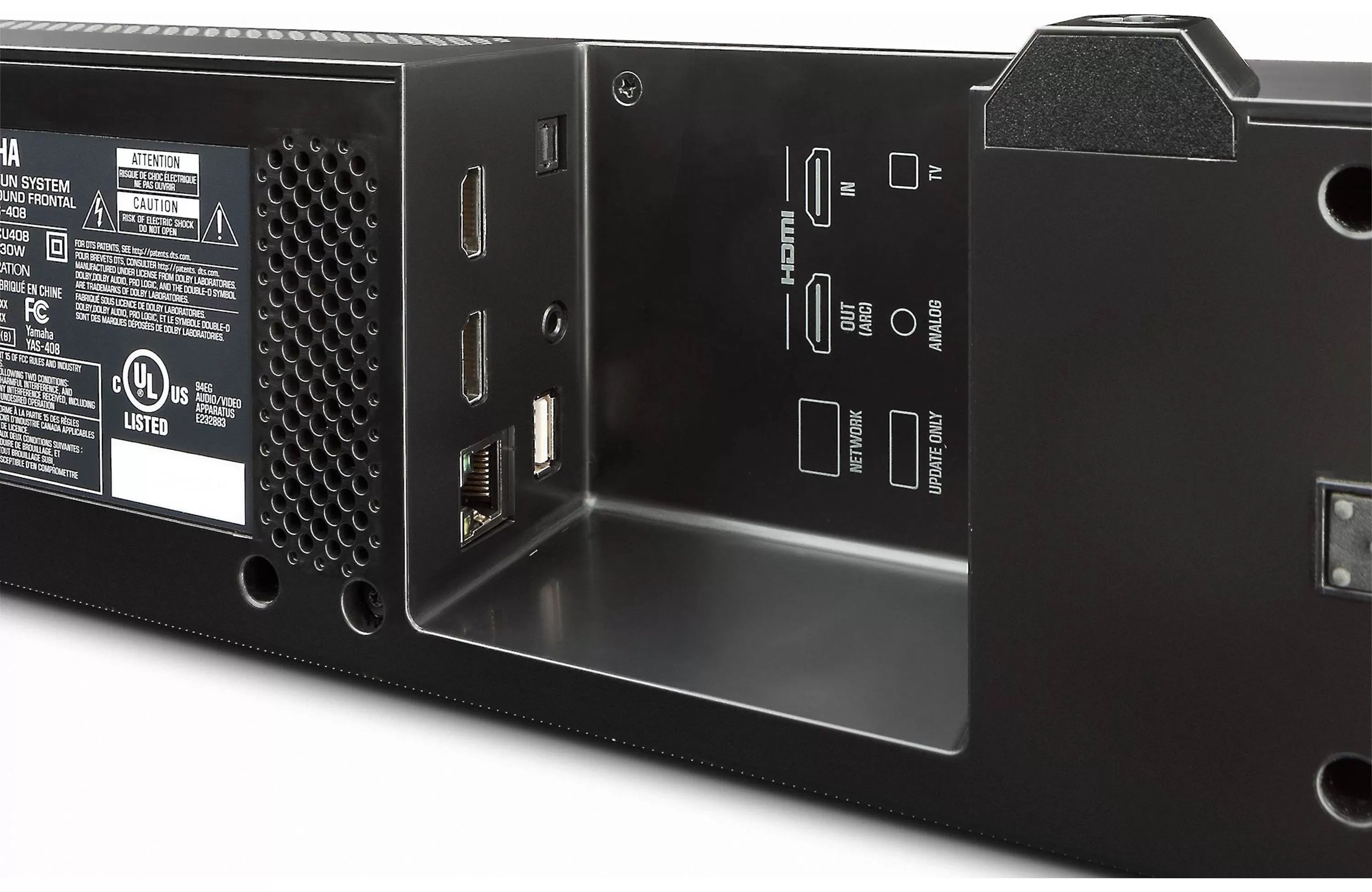 Yamaha YAS-408 Music Bar 400 Sound Bar with Wireless Subwoofer