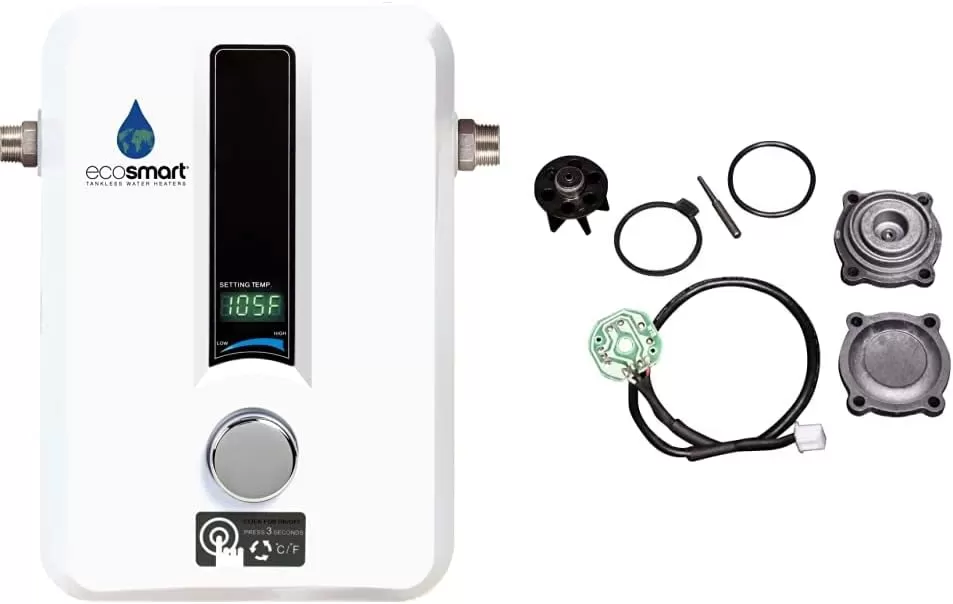 EcoSmart ECO 11 Electric Tankless Water Heater, 13KW at 240 Volts with Patented Self Modulating Technology