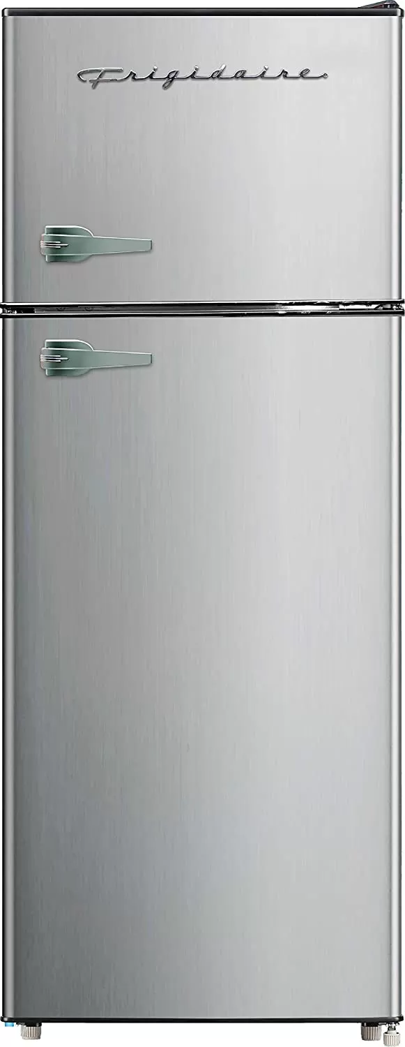 Frigidaire EFR451 2 Door Refrigerator/Freezer, 4.6 cu ft, Platinum Series, Stainless Steel, Double