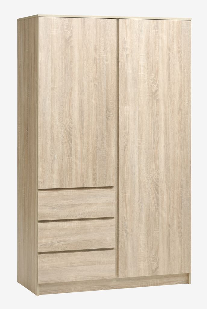 Wardrobe LIMFJORDEN 120x200 combi light oak colour