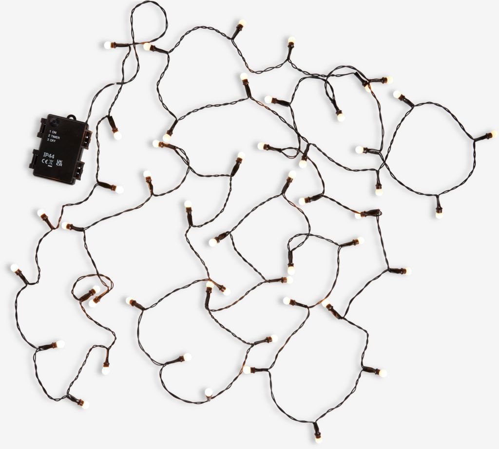 XMAS LED string lights KRANS L490cm with 50 LED w/timer