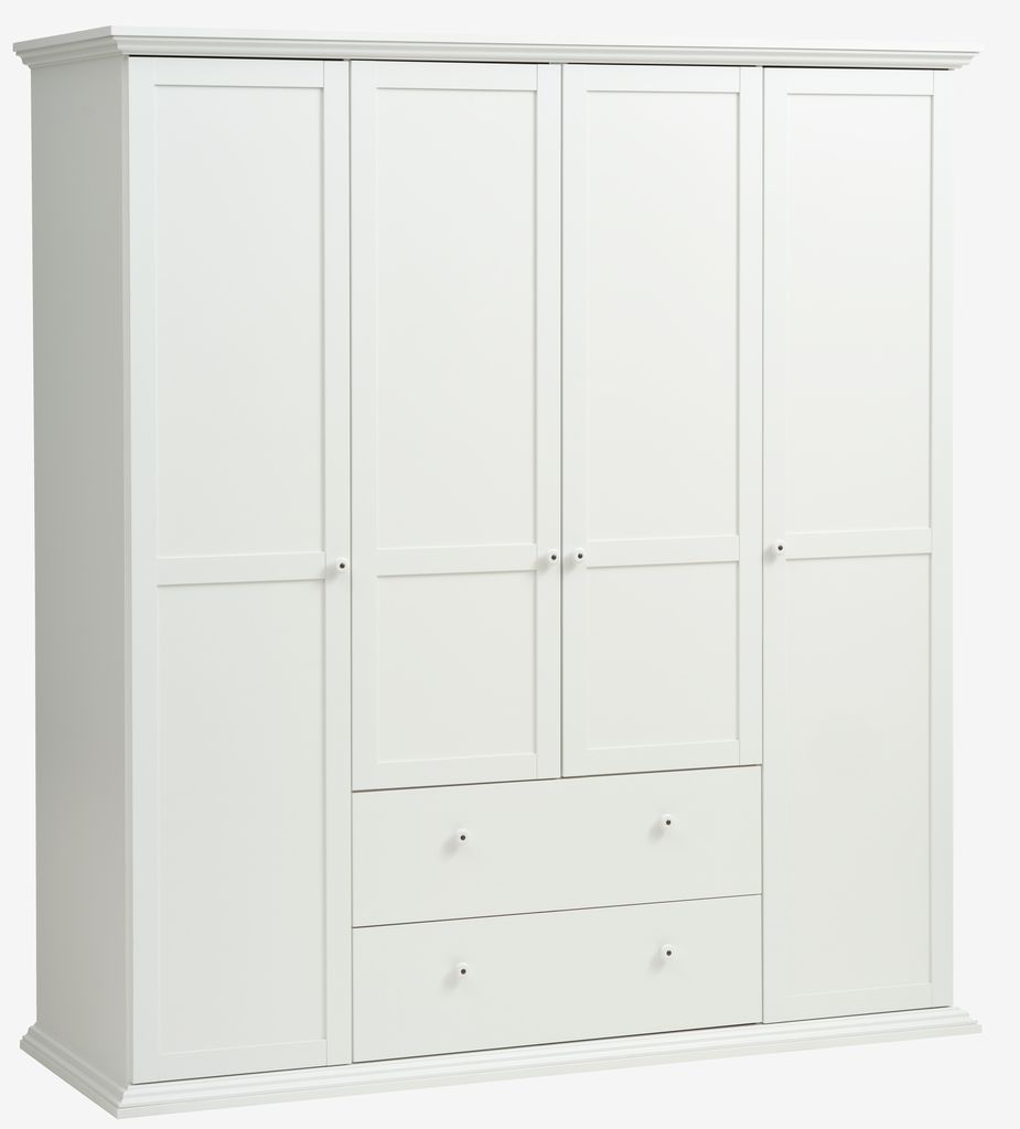 Wardrobe FREDENSBORG 183x200 white