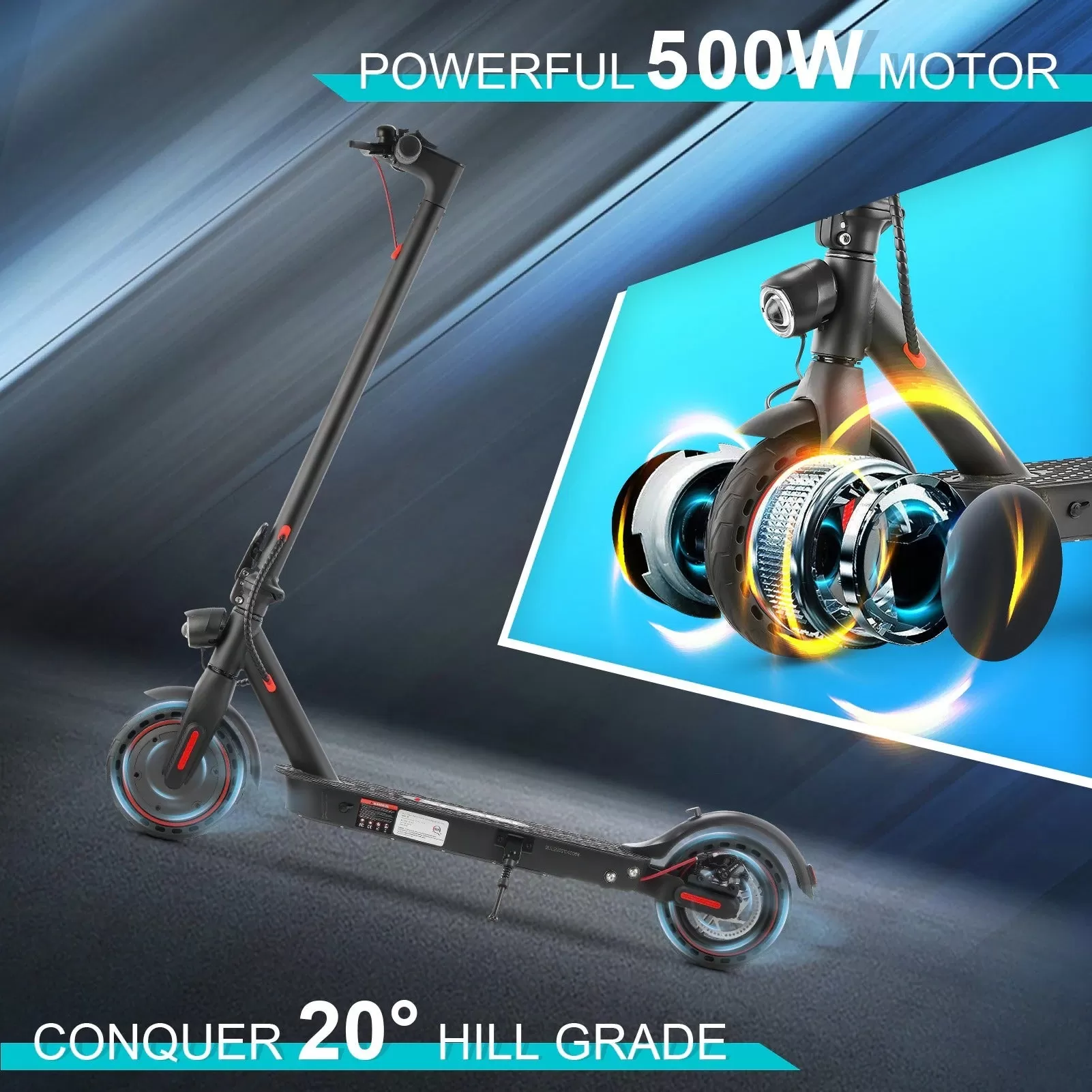 2023 i9 Max Motorized Foldable Electric Scooter For Adults