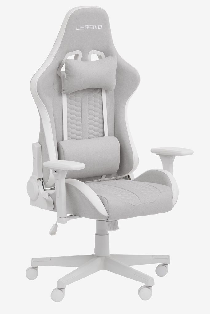 Gaming chairu200b NIBE white/beige fabric
