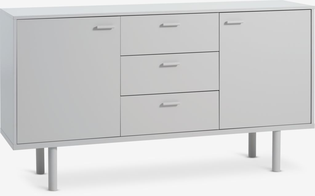 Sideboard BELLELUND 2 doors 3 drawers beige