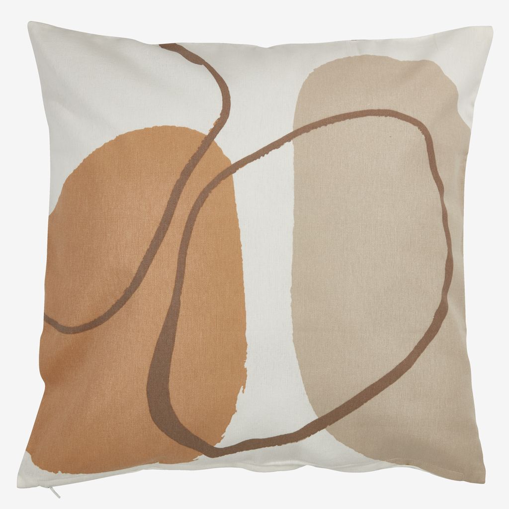 Cushion cover POPPEL 50x50 white/beige