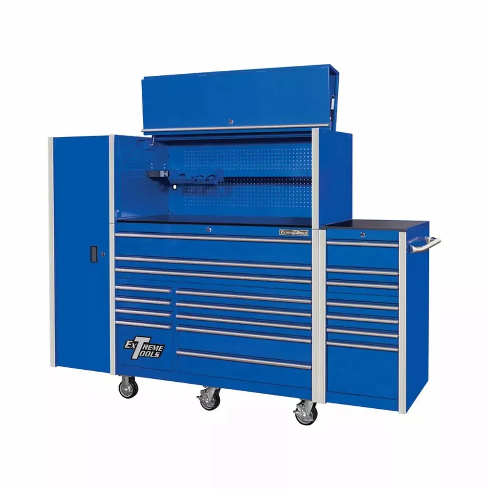 EXTREME TOOLS RX Series 55 12 Drawer Roller with Cabinets and Saddlebags
